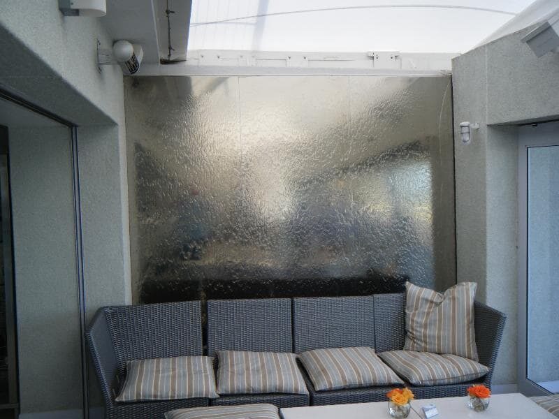 Prefab stainless cladded wetwall at Bay Hotel - Camps Bay
