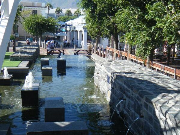 V&A food court water feature - Waterfront - Cape town